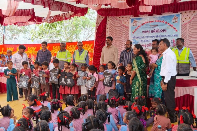 Tata Chemicals Society for Rural Development Supports Gujarat's Shala Praveshotsav 2026, Benefits 2,534 Students in Okhamandal